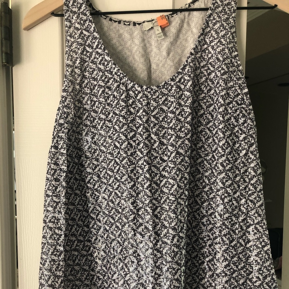 Beautiful Joie Silk and Sequin Tank Size Small